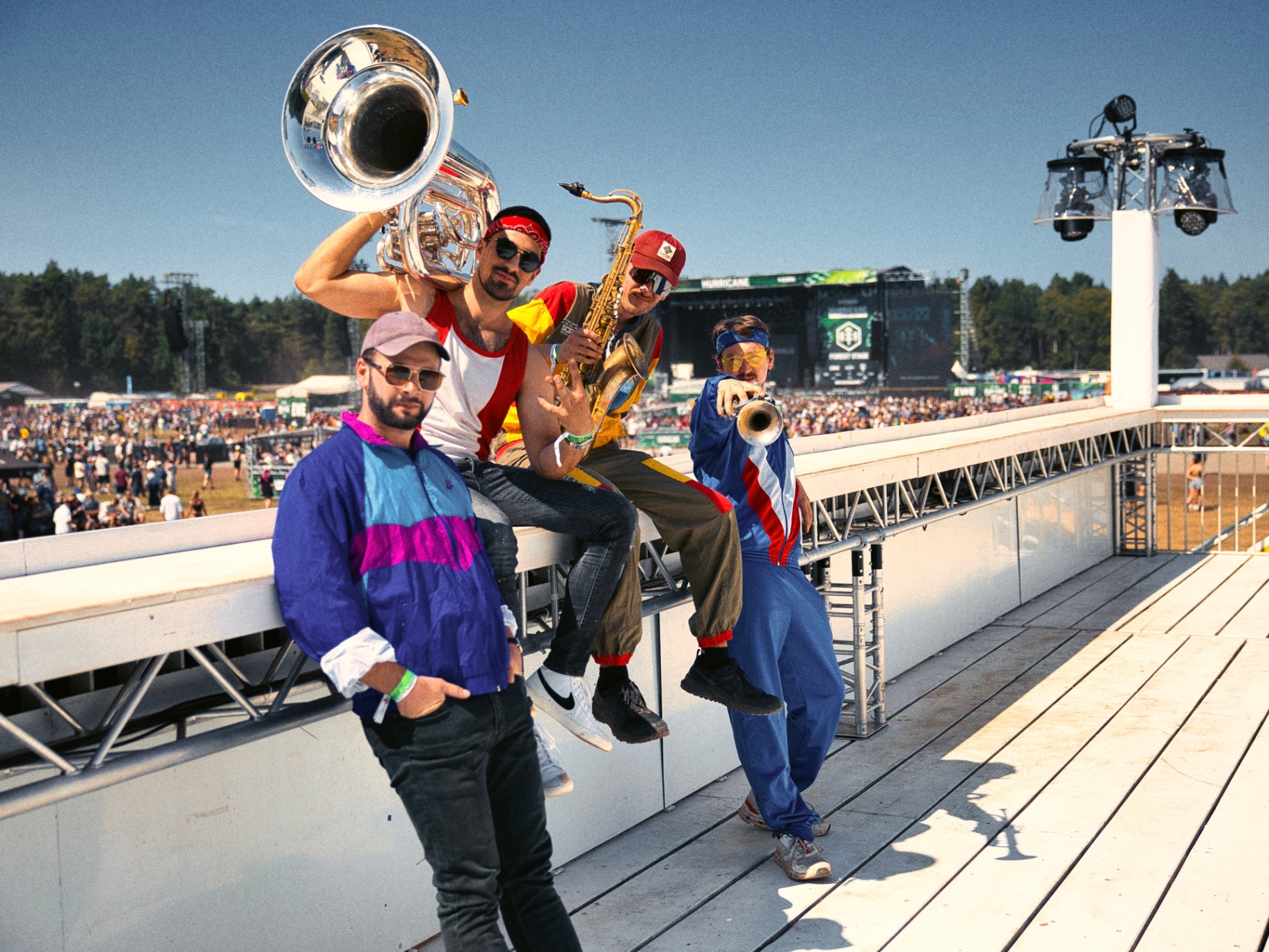 Brass Party Berlin performing live on stage